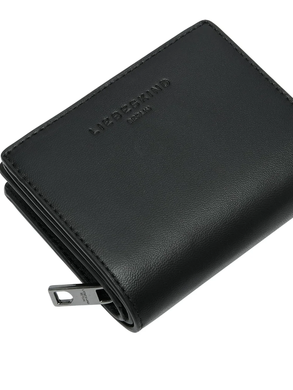 LIEBESKIND Berlin Thea Genuine Leather Wallet M Tokyo Sheep Black $98 NEW NIB